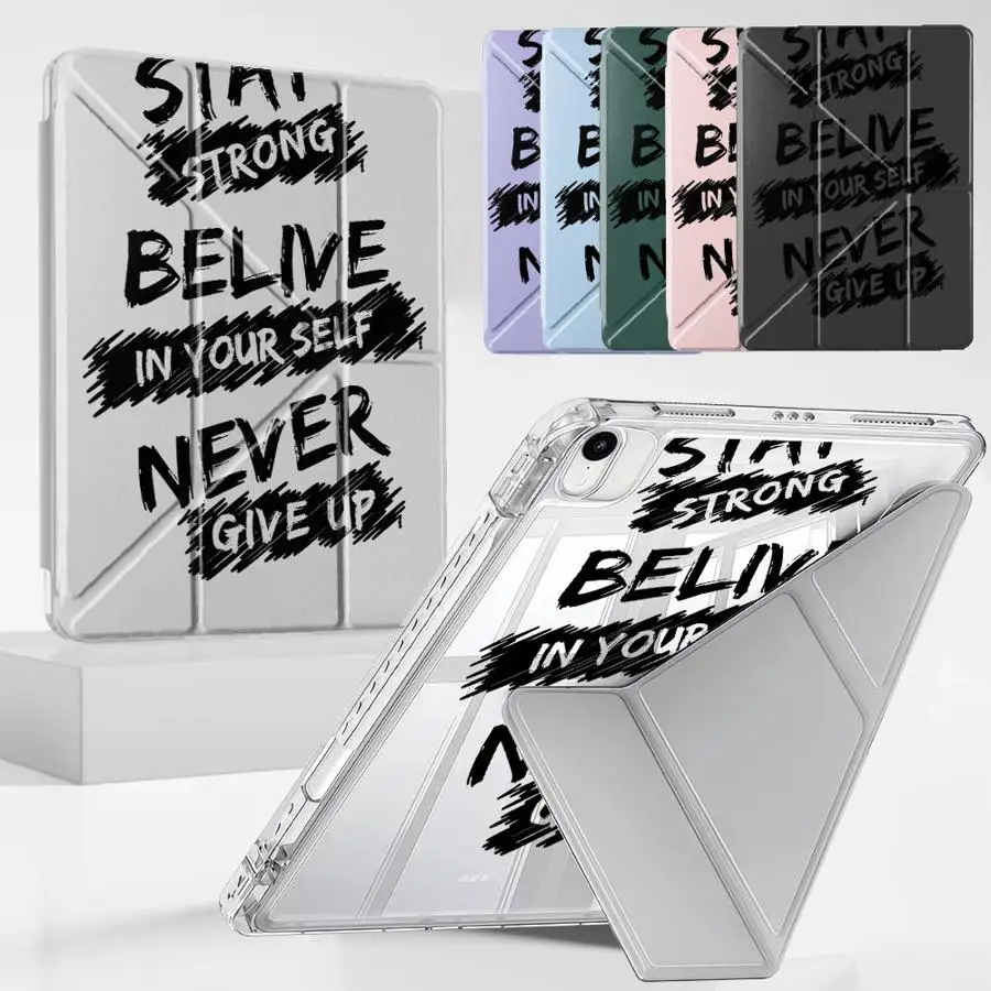

Модный эстетичный чехол для планшета с мотивационными цитатами для iPad Air 4 5 M3 M2 M4 11 дюймов, Mini 6 7, Pro 2025, Pro 11th, 10th, 9th, 8th, 7th
