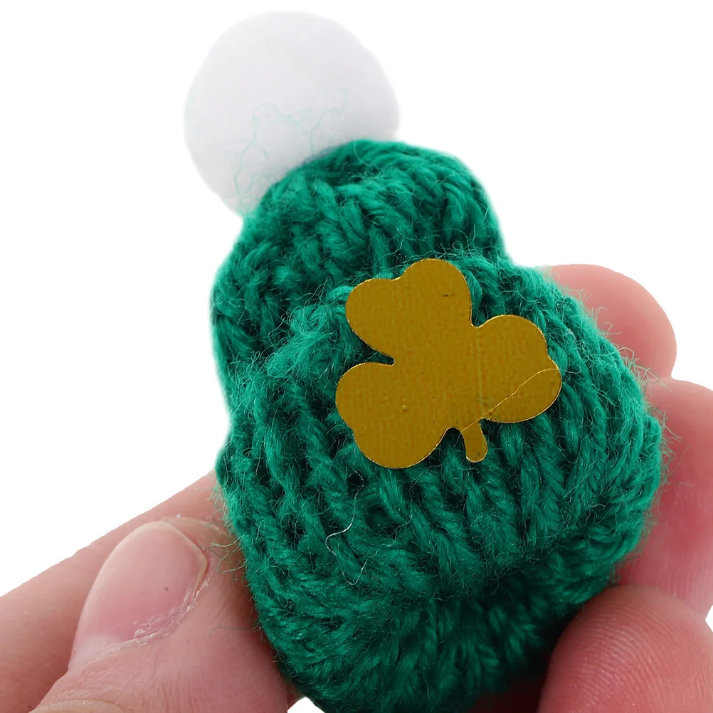 

3pcs 3 Pieces Miniature Hats Caps for Crafts Knitted Beaded Diy Knitting Decorative Accessories