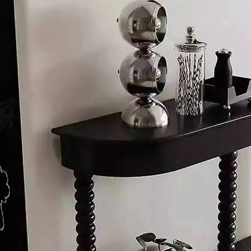Consola Estilo Vintage, Mesas Clásicas de Mediados de Siglo, Mesas Consola Estéticas y Elegantes de Estilo Postmoderno, Mueble Consola Retro Chino