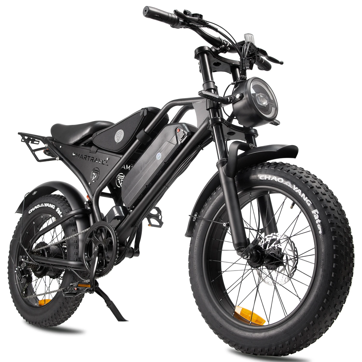 20 Inch Fat Tire Electric Bike, 500W 1000W Motor, Shimano Shifting, Front Fork Suspension, Mechanical Disc Brake, Commuter E-Bike for Adults view 5