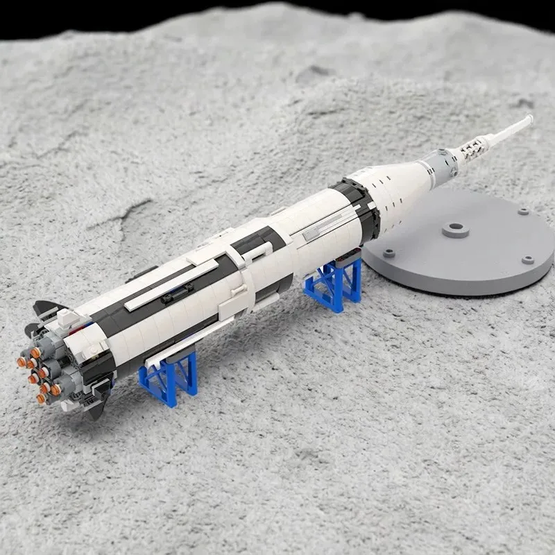 MOC Kreatives Weltraum-Modell IB Rakete Saturn Raumfähre Bausteine Modell Erwachsenen-Puzzle Montage-Spielzeug Jungen Geburtstagsgeschenk Dekoration – Detail 1
