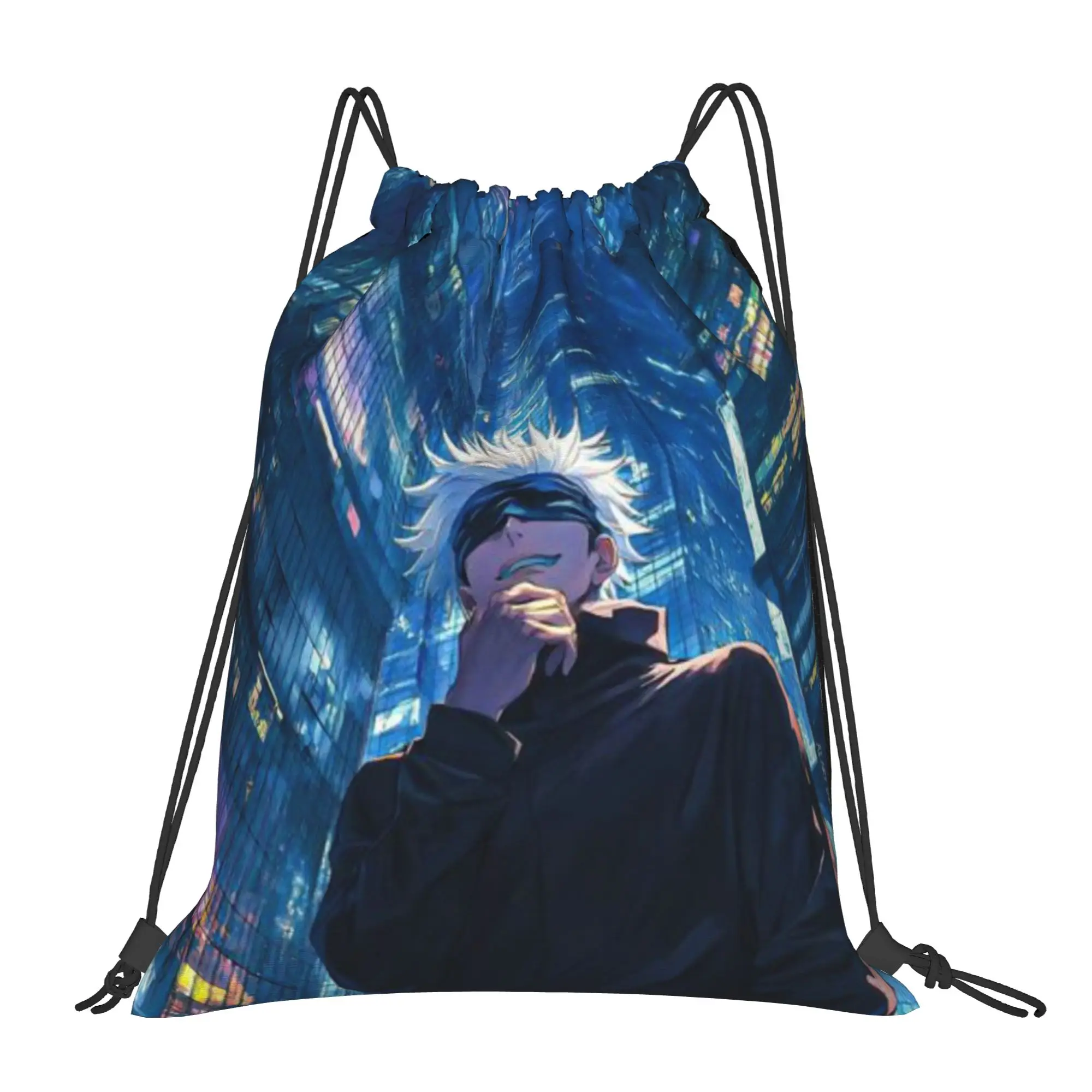 

Портативный спортивный рюкзак-мешок на шнурках Sorcerer Squad Jujutsu Kaisen, рюкзак для езды на велосипеде, сумка-мешок для спортивной обуви