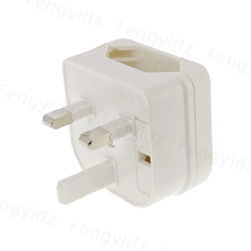 1Pc European Euro EU 2 Pin to UK 3Pin Power Socket Travel Plug Adapter Converter New image 3