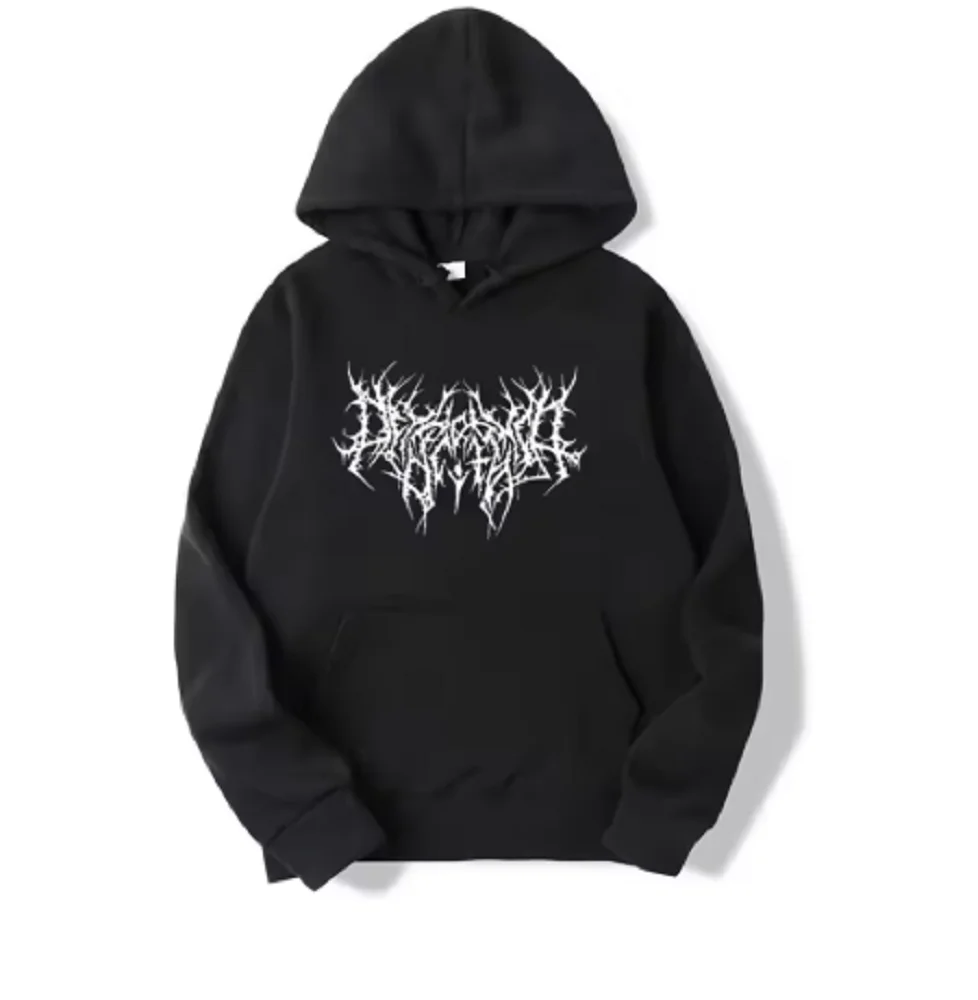 Spring And Autumn Gothic Hoodie Long-sleeved Original Sweatshirt Unisegate New Fashion Trend Hip-hop Retro Punk Style Sweatshirt