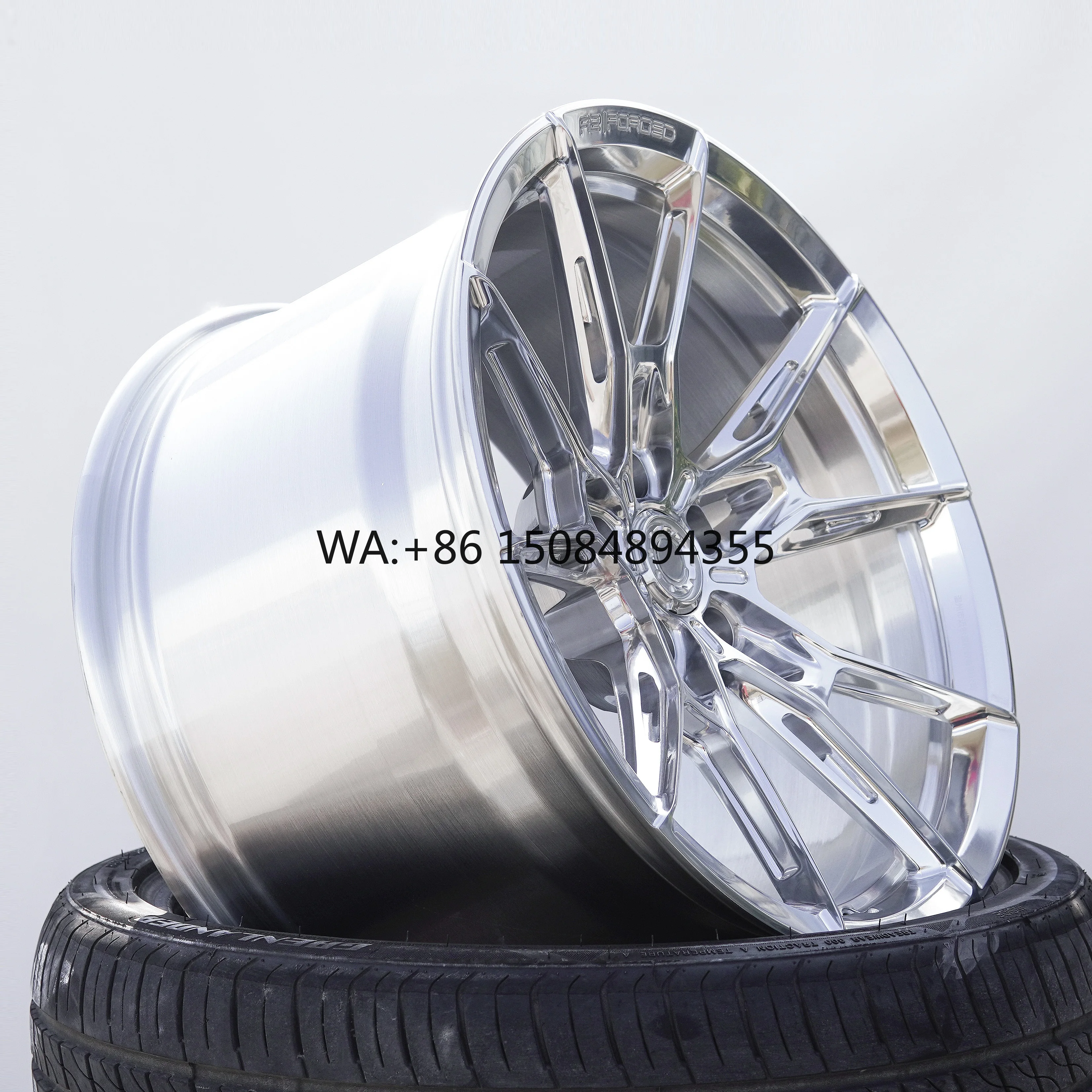

R2 18-21 Inch Custom Forged Dually Wheels 5x114.3 Polished Silver Deep Dish Concave Lightweight Racing Alloy Rims