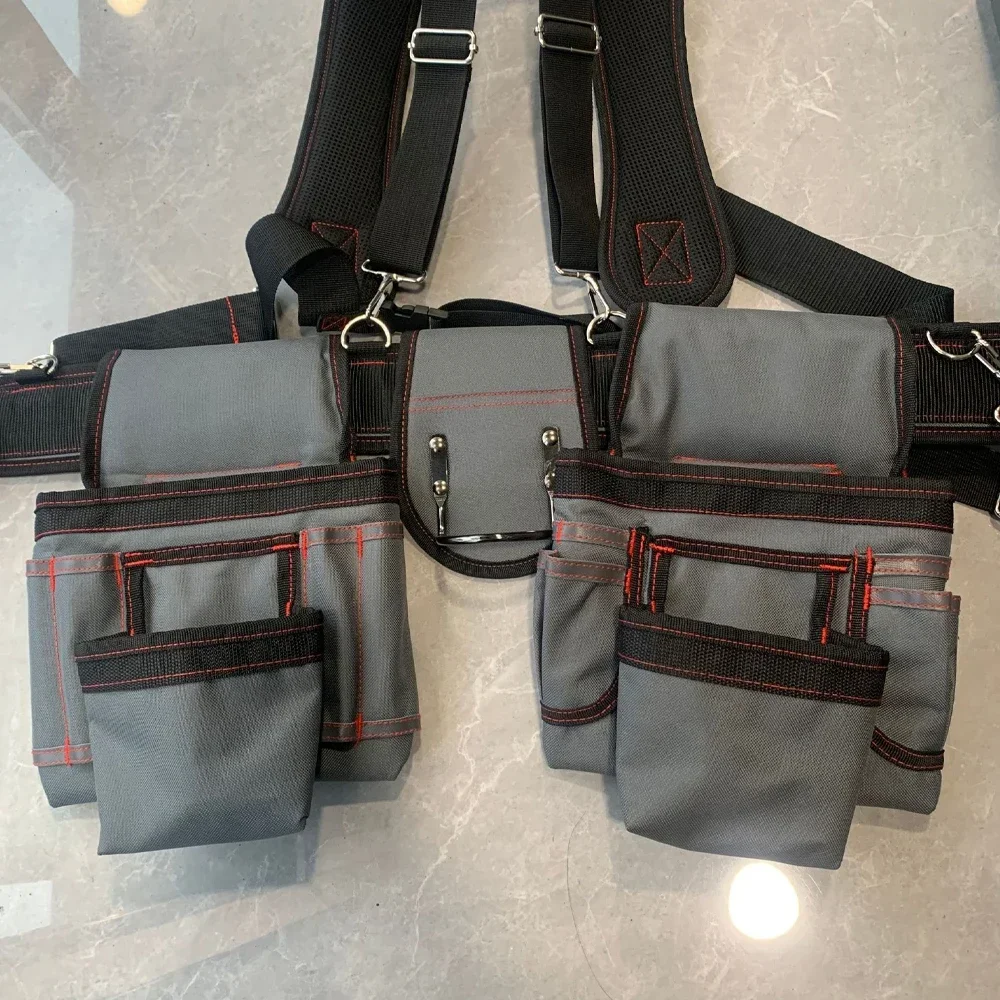Universal Multi-Functional Combined Tool Bag with Strap Belt for Gardening and Electrician Tools Suitable for All Tool Sizes