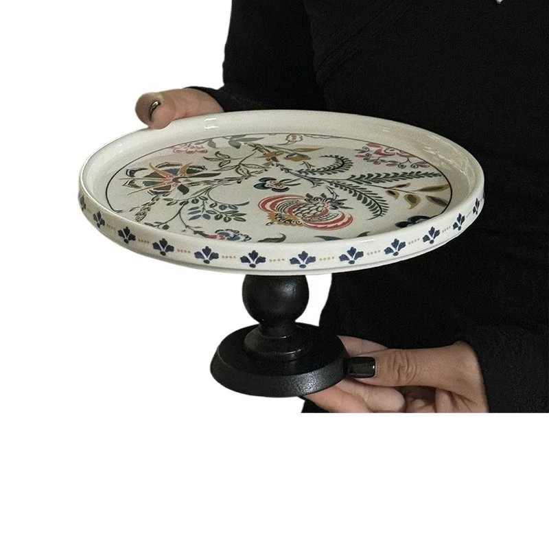 Storage Organizer Plates Dining Table Elegant Multifunctional Kitchen Plates Desktop Art Bandejas Decorativas De Lujo Home Decor