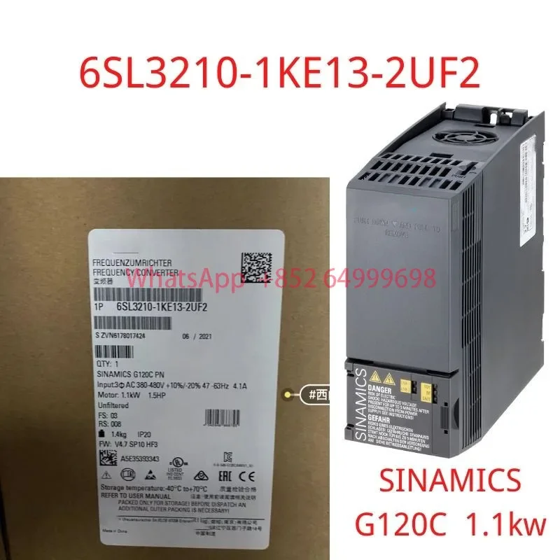Brand New 6SL3210-1KE13-2UF2 SINAMICS G120C RATED POWER 1.1 KW 6SL3210 1KE13 2UF2