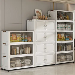 38/70/80cm Wide, 2/3/4/5 Layers,Transparent Folding Plastic Storage Box Light Luxury Wardrobe,Large Capacity Items Bins