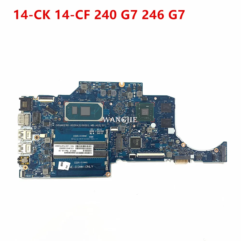 TPN-I131 para HP 14-CK 14-CF 240 G7 246 G7 placa base para ordenador portátil 6050A 3166001   L92614-601 L92614-001 con I5-1035G1 216- 0915020   GPU