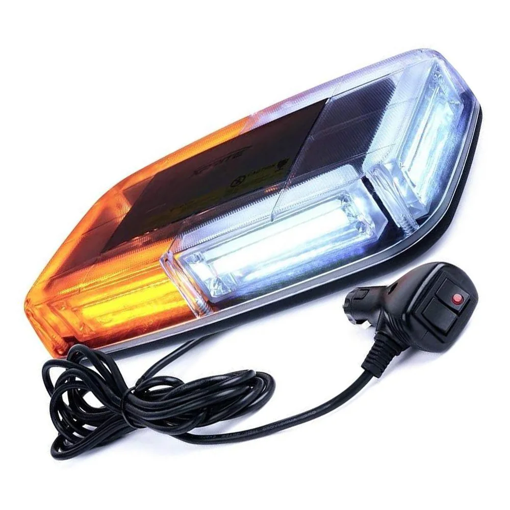 

Universal COB LED Law Enforcement Flashing Top Roof LED Mini Bar Strobe Light Yellow White for cars and trucks