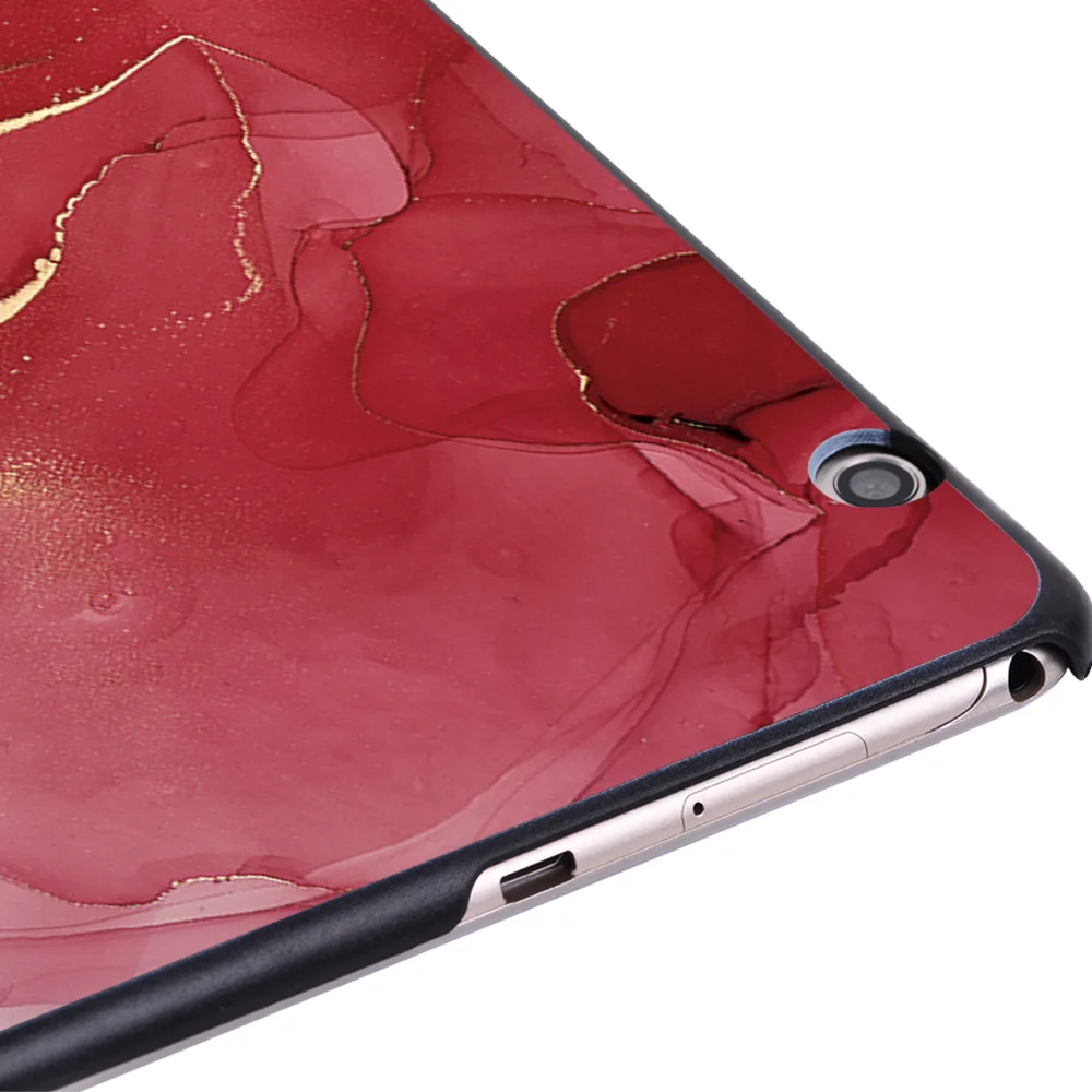 Case for Huawei MediaPad T3 10 9.6 Inch Watercolor Print Pattern Lightweight Tablet  Hard Case Plastic Protective Shell+pen