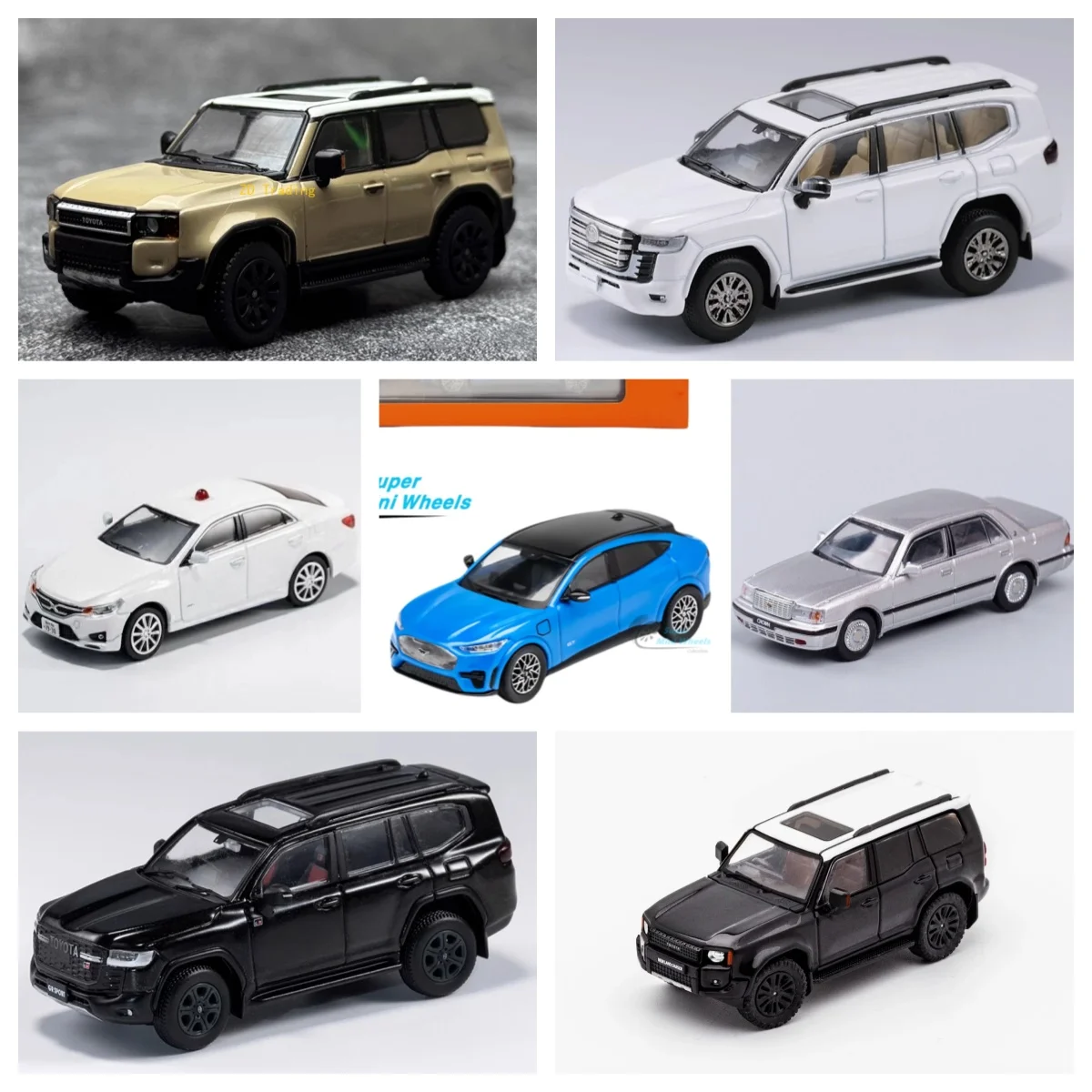 

GCD 1/64 Mark X Sport 350S LC300 LC250 ORV SUV Mach-E Diecast Model Car Collection Limited Edition