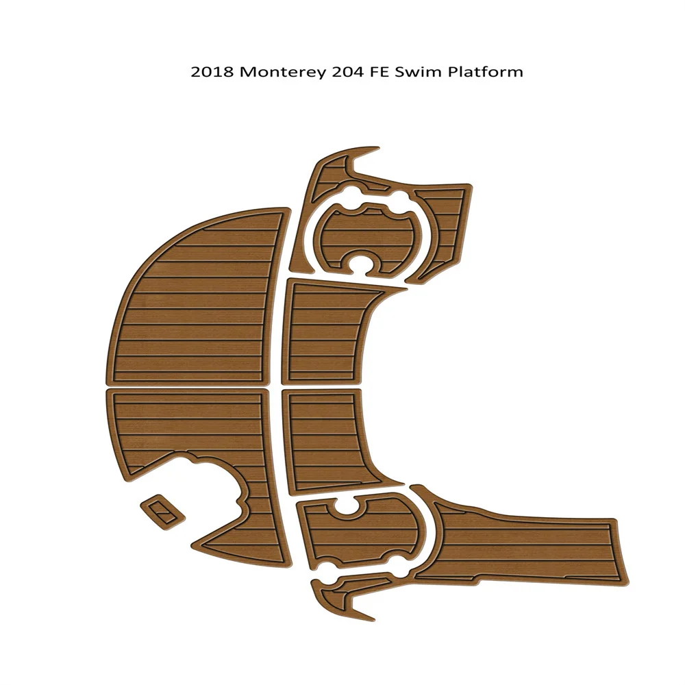 

2018 Monterey 204 FE Swim Platfrom Step Pad Boat EVA Foam Faux Teak Deck Floor Mat Backing Self Adhesive SeaDek Gatorstep Style