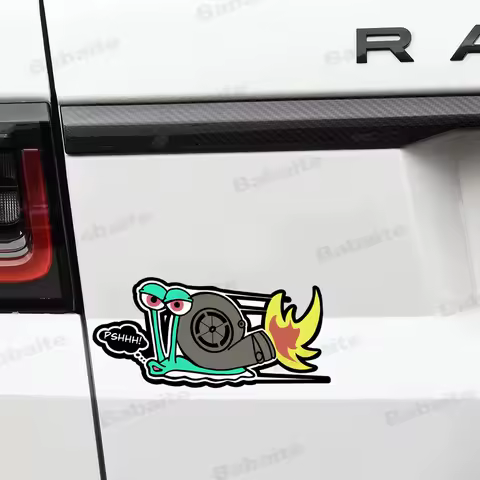 Funny PSSHH Snail Turbo Stickers Vinyl Motorcross CarDecal Reflec Racing Stickers Decorate for Car Sticker