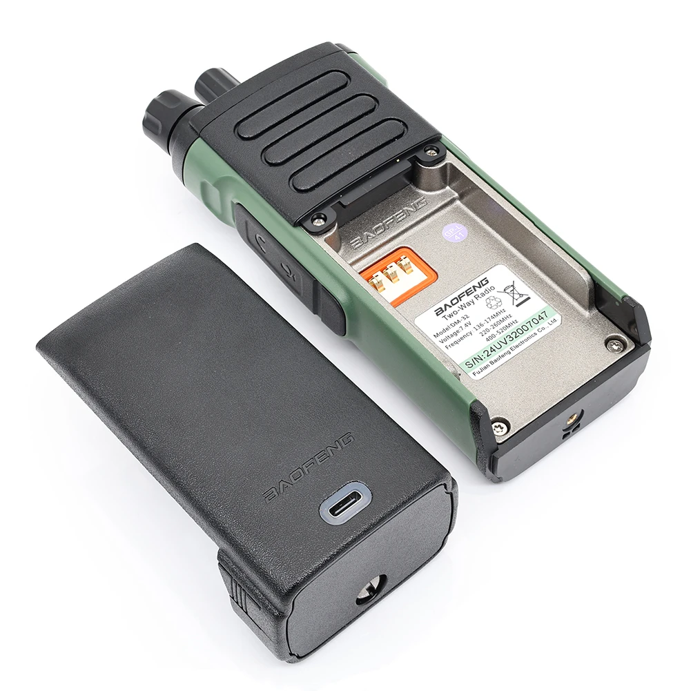 DM-32 Цифровая рация Type-C Перезаряжаемая GPS двухрежимная рация Портативная цифровая рация для альпинизма на открытом воздухе