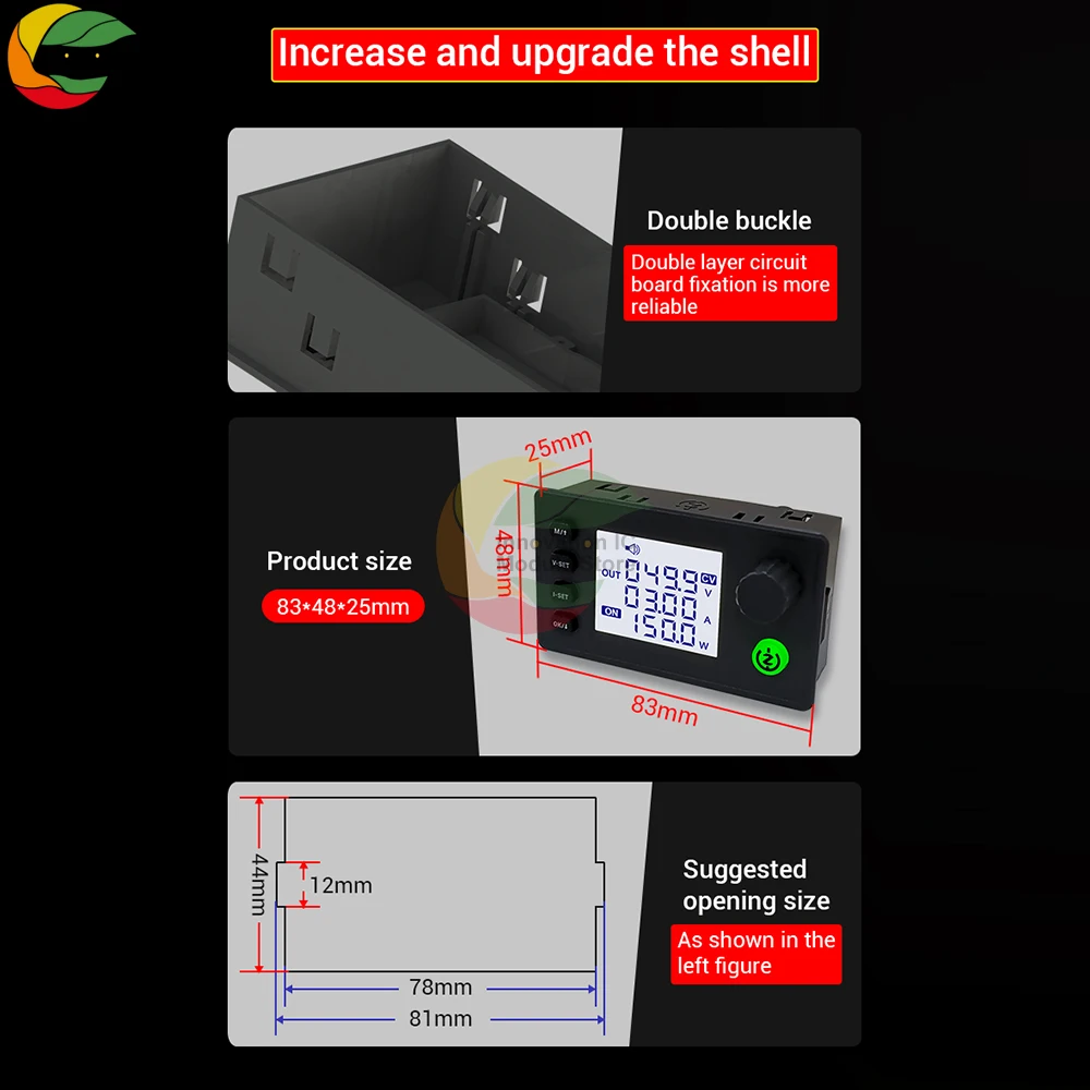 ZK-10022 DC12-140V 22A/1500W Step-down DC Adjustable Regulated Power Supply Constant Voltage and Constant Current Module