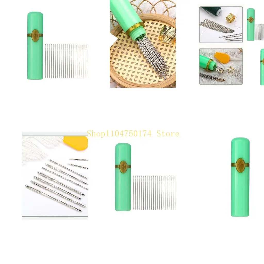Needle with Large Eye Hand Sewing Needle Set Yarn Knitting Needle Thimble Darning Needle Stitching Needle top sale