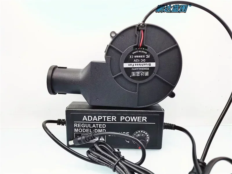 Turbin blower rotasi tinggi 24V 12V bola 5V moksibusi asap knalpot mulut bulat kecepatan regulasi PWM kontrol suhu kipas