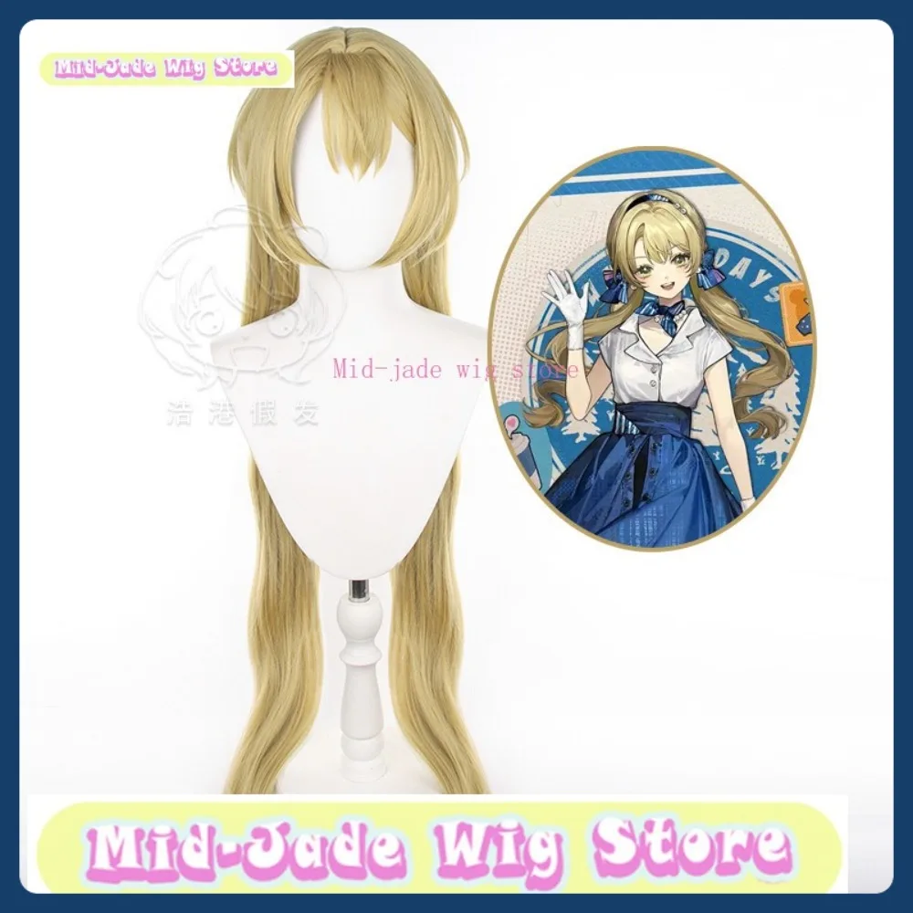 

Mid-jade Wig Store Rosen Collab Cosplay Wig Anime Game Role-playing Costume Halloween Costume Props Synthetic Hair