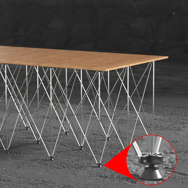 Spider Leg Foldable Adjustable Height Workbench Heavy Duty Bearing 1600kg Stainless Steel Space-Saving Design Workbench with Bag