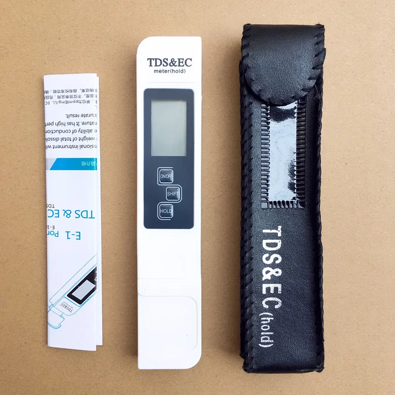 Nutrient Solution EC/TDS Meter - Hydroponic Vegetable Conductivity & Water Quality Tester for Home Gardening