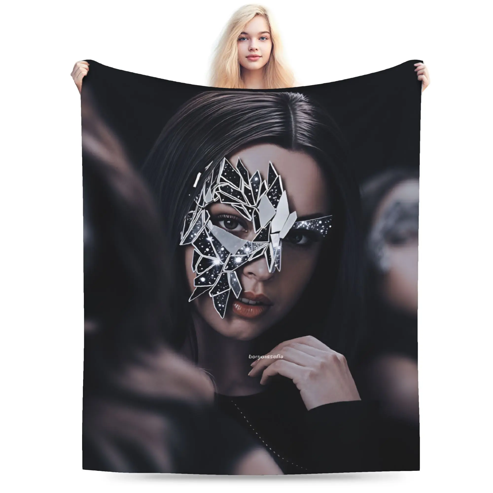 Actor Sofia Carsons Bedding Throws Soft Casual Blanket  For Living Room Travel Flannel Bedspread Bed Cover