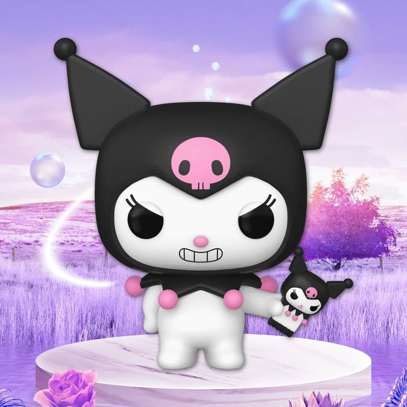 Funko Pop الرسوم المتحركة والرسوم المتحركة سانريو مرحبا كيتي كورومي أنيمي الشكل ألعاب شخصيات الحركة للأولاد هدية تحصيل نموذج الحلي