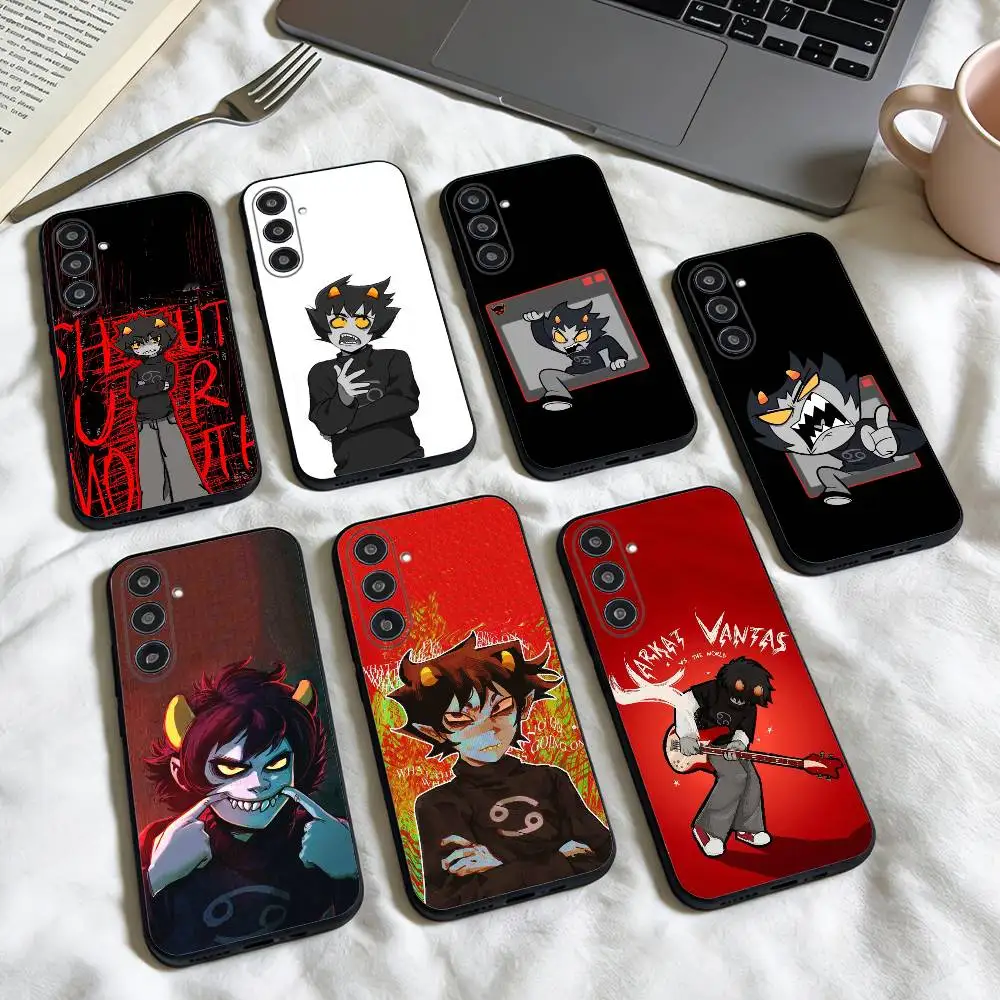 

COOL K-Karkat V-Vantas phone Case For Samsung Galaxy A73,A72,A71,A70,A53,A52,A51,Others Soft Black Shell