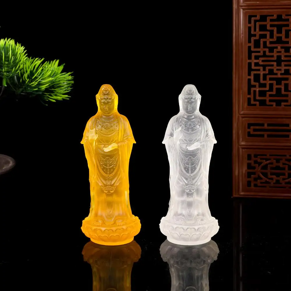 

Nanhai Guanyin Bodhisattva Statue Car Ornament Temple Hall Worship Putuo Mountain Buddha Statue