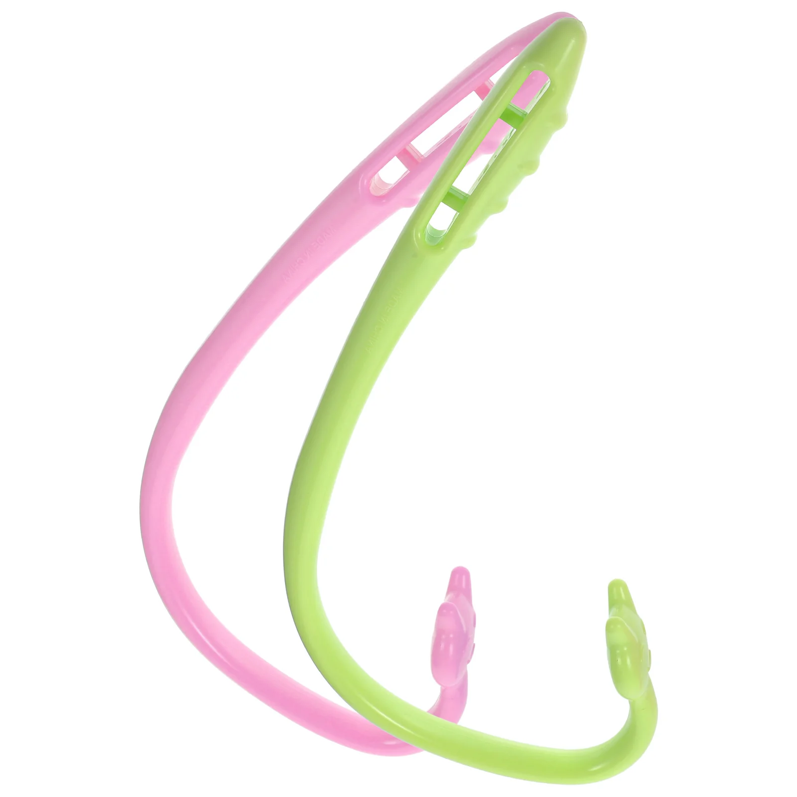 2개입 마사지 훅 인체공학적 플라스틱 등 마사지 스틱 경혈 요법 피로 해소 바디 마사지 용품