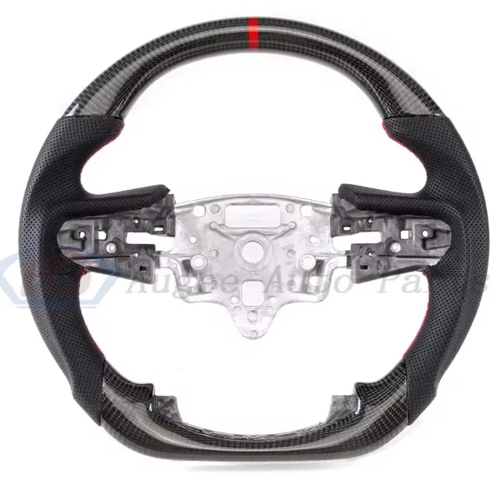 

Suitable for Ram 1500 2500 3500 2019+ American Vehicle Steering Wheel with Alcantara Perforated Flat Leather LED Display