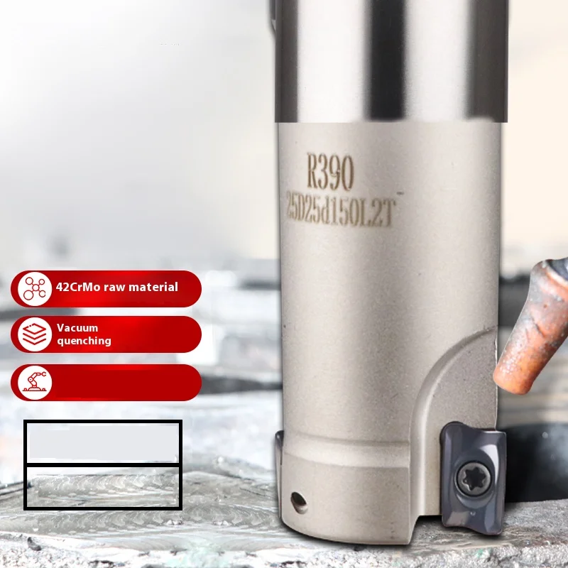 

Indexable Face Milling Cutter R390 C15-16-150 200-2T/C19-20-150-2T Machine Right Angle R0.8 Machining Center R39011T308 Carbide