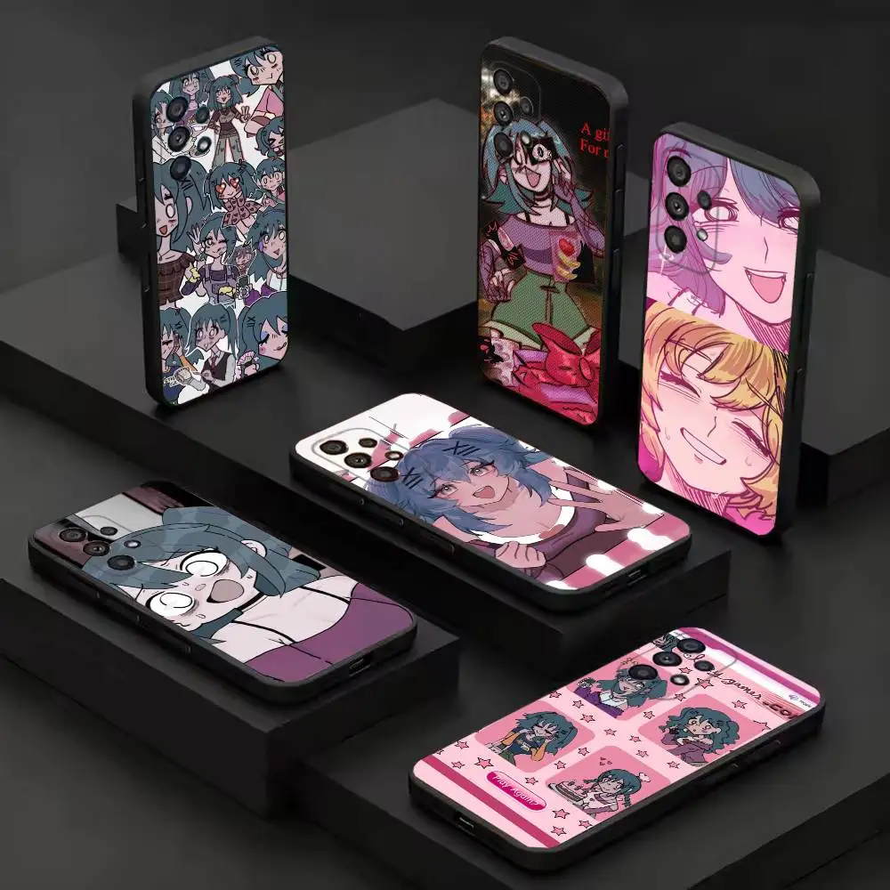 Lacey's Flash Games Fashion Black Soft Protective Case For Samsung S26 S25 S24 S23 S22 30 21 10 S9 Ultra Plus Lite FE