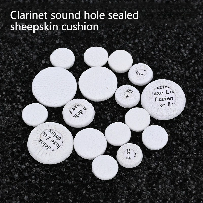 Clarinet Leather Pad bB Tone Wind Instrument Accessories Wool Felt Sound Hole Seal Cushion Handmade Premium Clarinet Mat