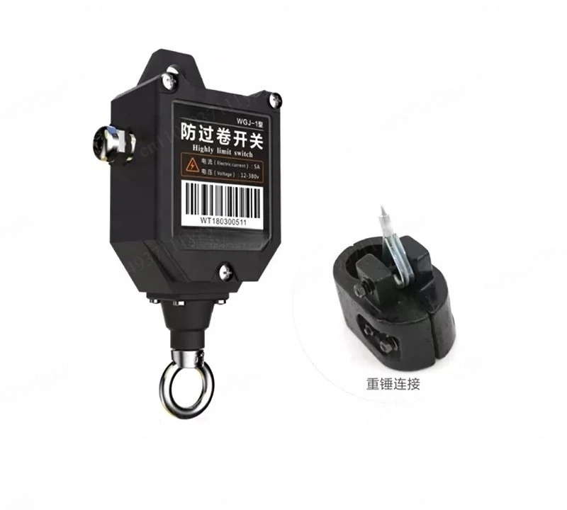 Automobile crane crawler fixed hook head weight limit anti roll switch