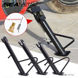 SEAMETAL Motorcycle Kickstand Side Stand Foot Bracket Universal Motor Scooter Side Stand Support Motorcycle Stands Accessories