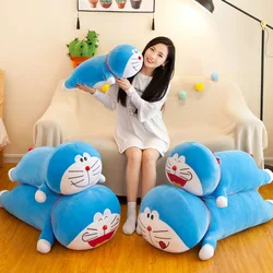 Tamanho grande kawaii doraemon brinquedo de pelúcia macio dos desenhos animados animal boneca azul jingle gato decoração para casa crianças presente natal