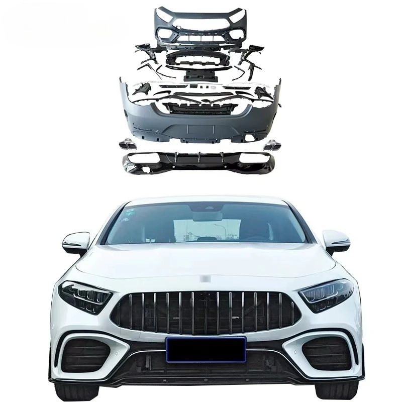

C257 Bumper for CLS Class W257 Upgrade GT63 Body Kit Front Bumper Rear Bumper Diffuser Exhaust Pipe 2019-2023