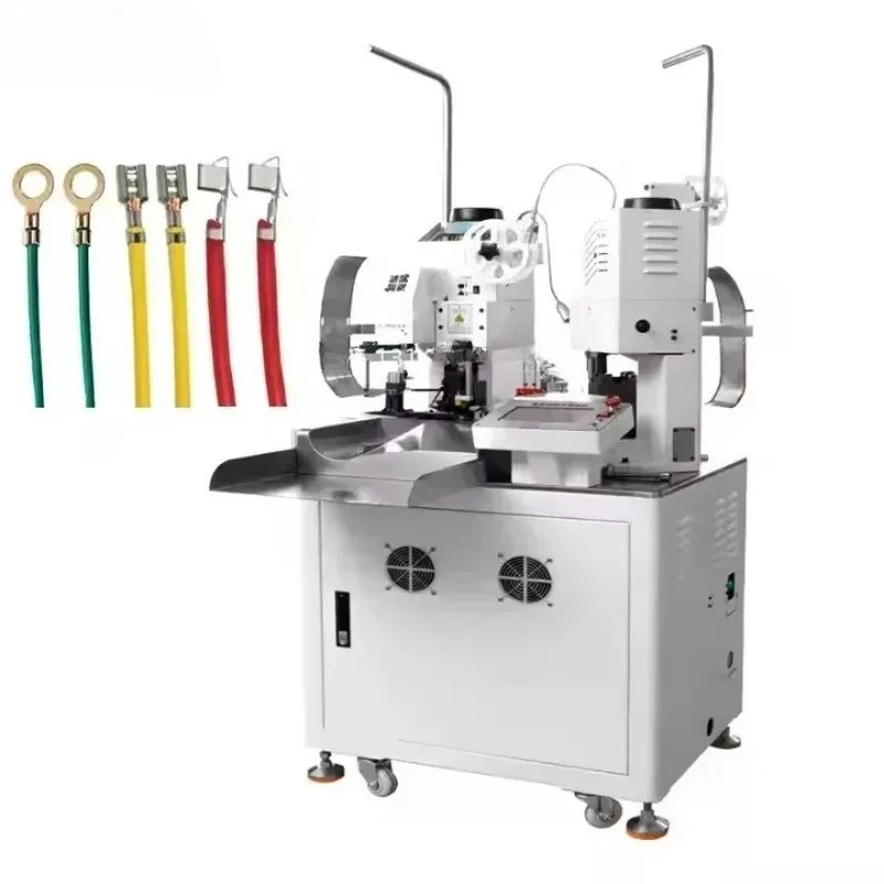 Single Wire Automatic Cable Manufacturing Equipment Double-Ended Full Automatic Wire Cutting Stripping Terminal Crimping Machine