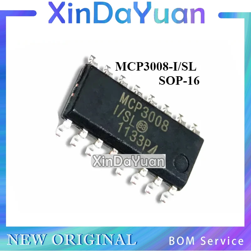 5 pcs  MCP3008-I/SL SOP-16 SPI  Serial Interface/ADC Chip