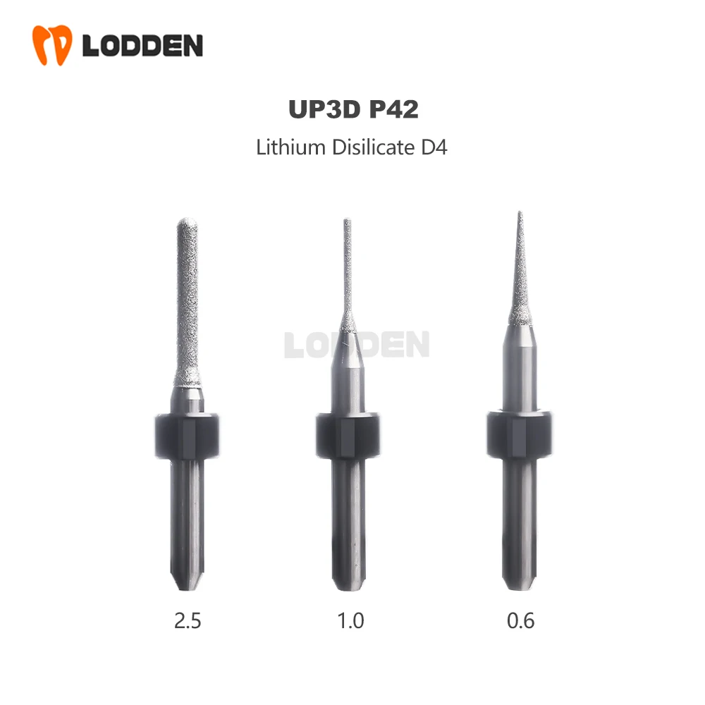 

Dental Tools UP3D P42 Lithium Disilicate Milling Burs Dentistry Lab Materials D4 Grinding Drills for UP 3D P 42 Milling Machine