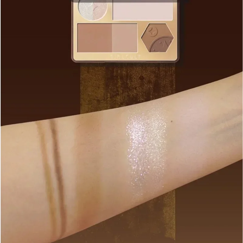 Girlcult Face Complexion Palette Evidenzia Blush Ombra multiuso Evidenziatore Contorno Polvere opaca Cosmetici per il trucco di bellezza