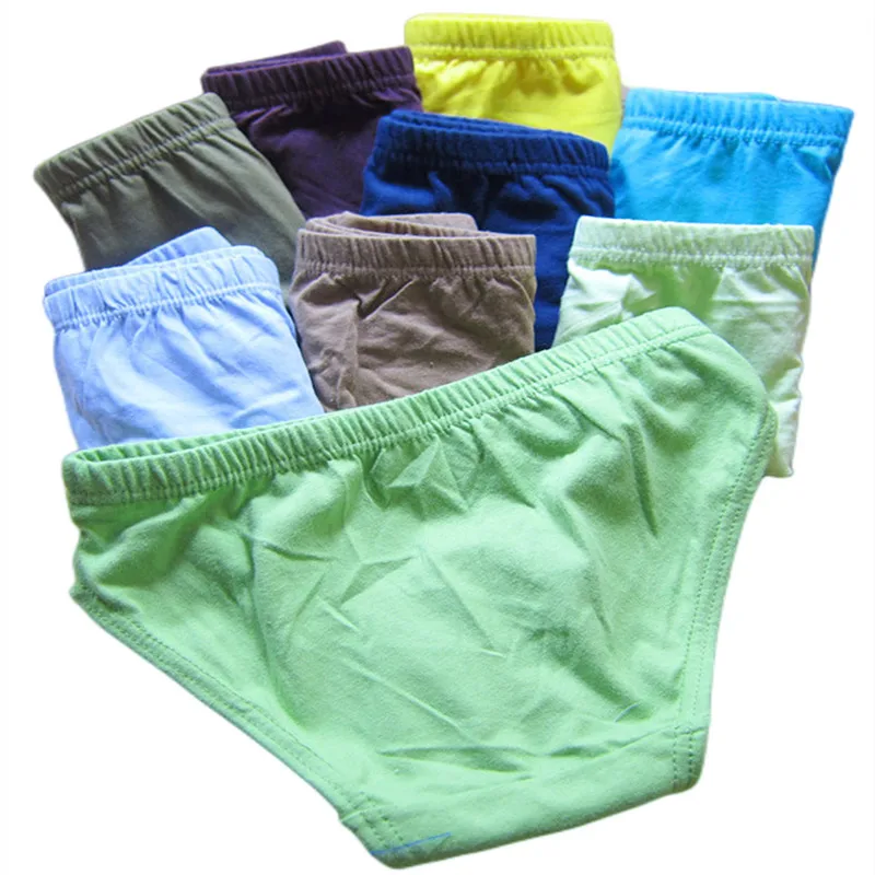 4pcs/Lot Soft Breathable Cotton Kids Panties Cute Print Girls Briefs Healthy Underwear Size 2-12T
