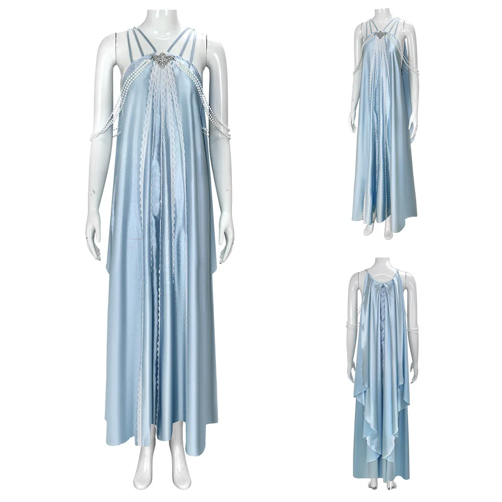 

Anime Padme Cosplay Fantasy Amidala Nightdress Strap Sleep Dress Movie Space Battle Costume Adult Women Halloween Outfit