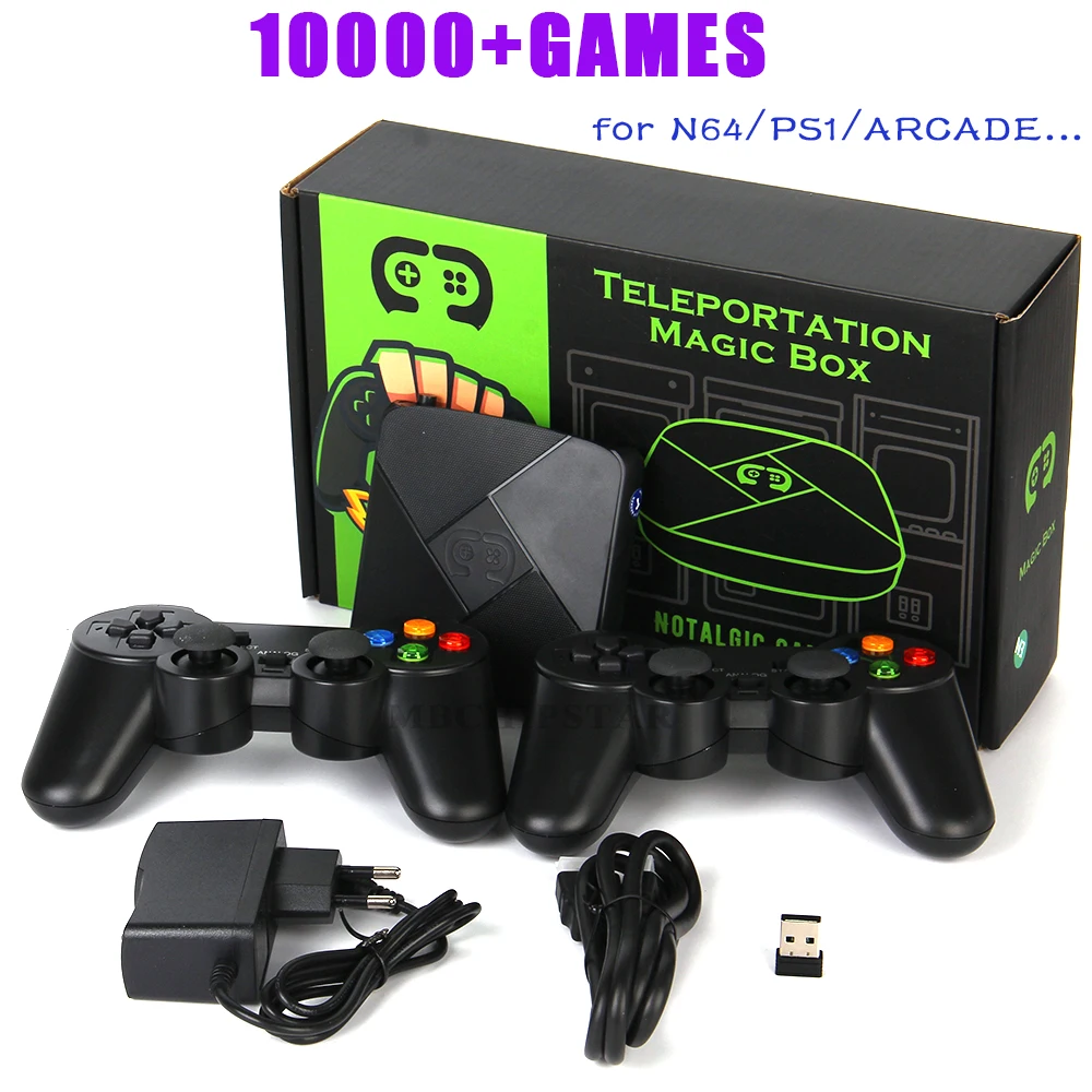 

I3 4K Teleportation Magic Box Game Console 32GB 10000+ Games with Dual 2.4 Wireless Player for 3Dgame PSP N64 Pandora Box Arcade