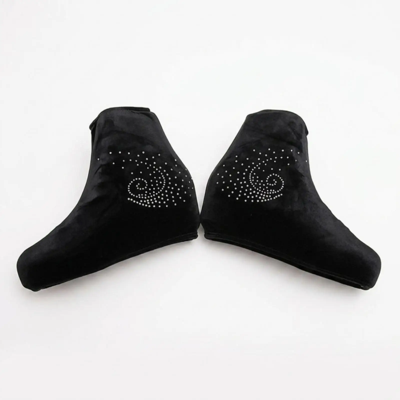 Plush Velvet Ice Skate Covers Elastic Boot Sleeve Artistic Skating Accessories for Skate Runner Protection