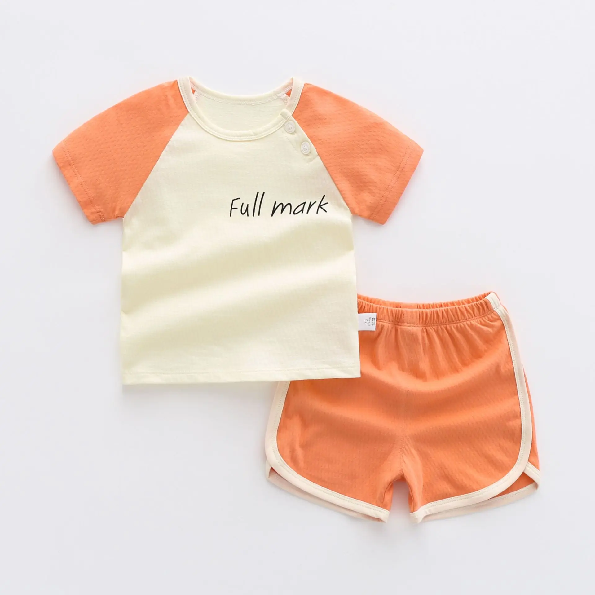 Summer Baby Short Sleeve Sports Suit Girls Clothes Children's 1-year-old 3-year-old Children's Clothes Girls 2 Pcs Set Cute Top