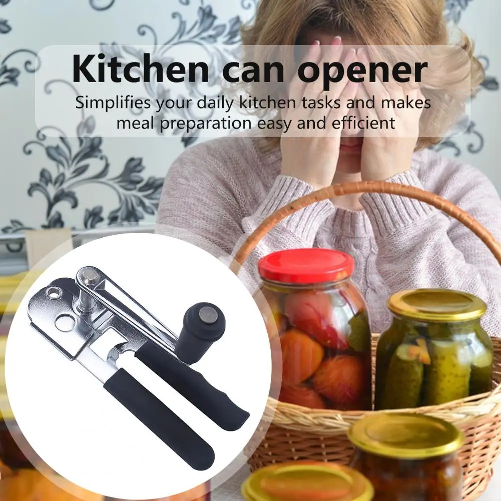 Sharp Cutting Wheel Opener Heavy Duty Opener with Comfortable Grip 360° Hand-cranking Handle Sharp Cutter Multifunctional