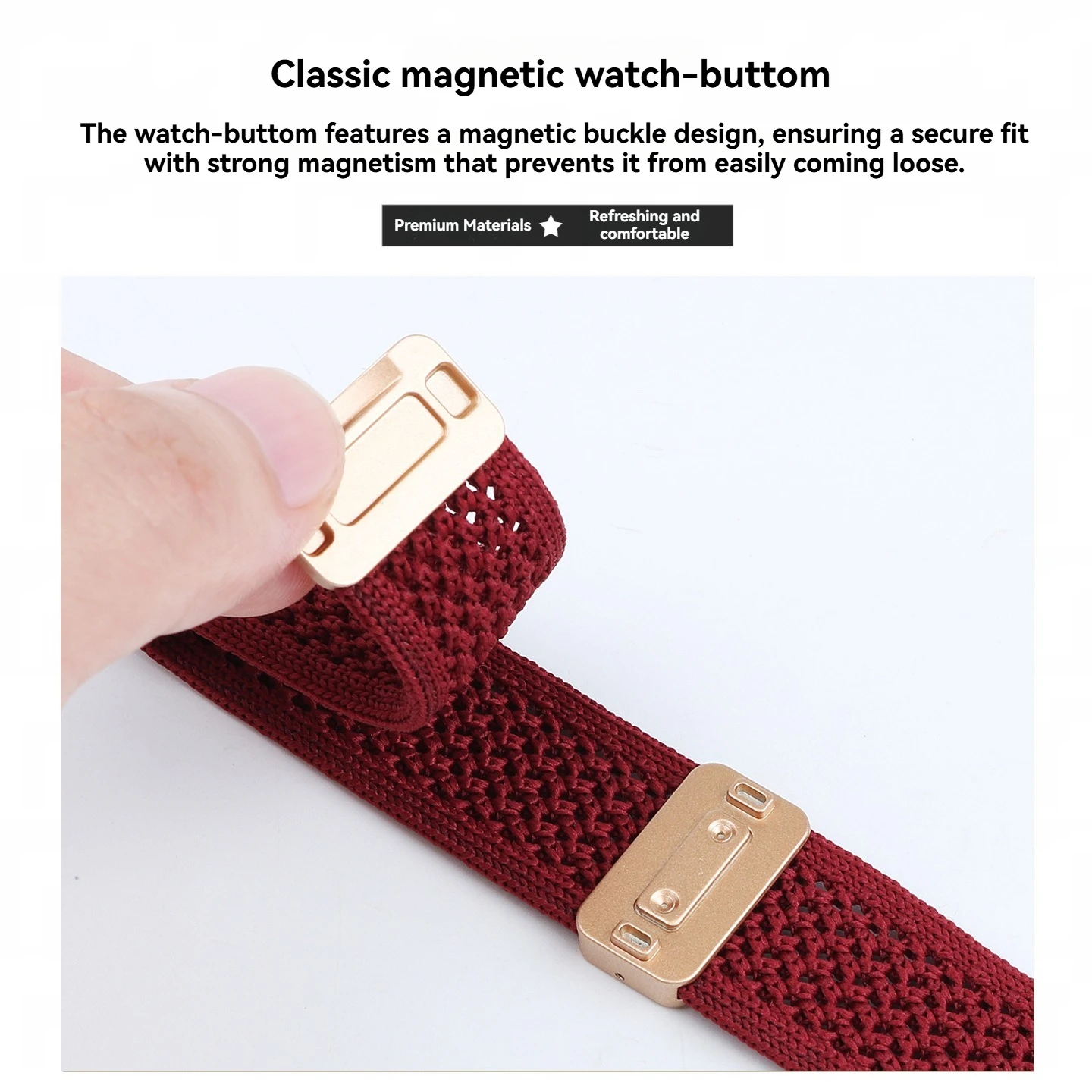 Suitable for Casio 3299 small square AE-1200 1300 W-218 A158/A168/F91 nylon watch with breathable bracelet accessories